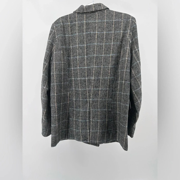 Rails Cody Blazer Jacket Women Sand Ash Houndstooth Brown Size Large nwt - Picture 8 of 16